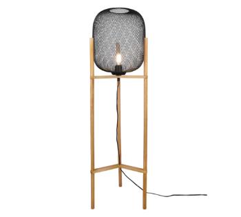 Stojaca lampa Reality Calimero čierna R40561032