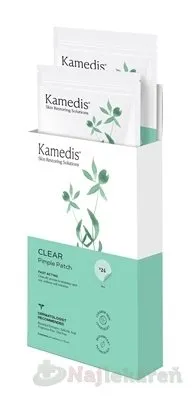 Kamedis CLEAR Pimple Patch náplasť na vyrážky, priemer 12 mm, 24ks