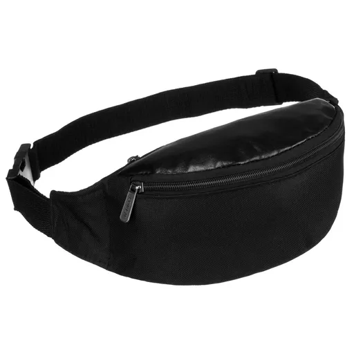 Čierna kompaktná kapsička z polyesteru