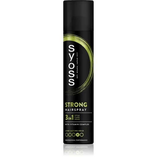 Syoss Strong Hold Hairspray silne tužiaci lak na vlasy 3v1 300 ml
