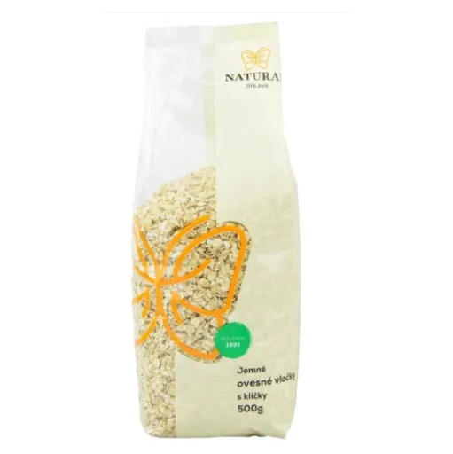 NATURAL JIHLAVA Vločky ovsené jemné s klíčkami natural 500 g