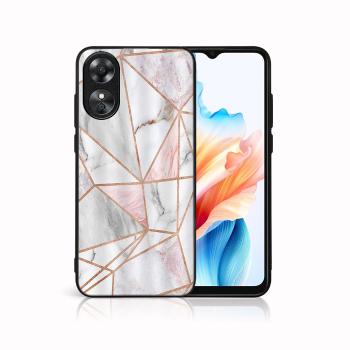 MY ART Ochranný kryt pre Oppo A38 PINK MARBLE (143)