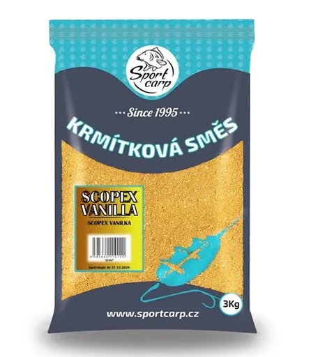 Sportcarp krmítková zmes 3 kg - scopex vanilla