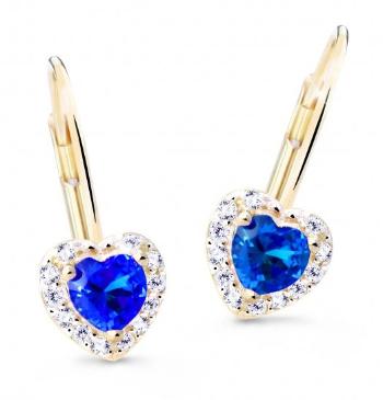Cutie Jewellery Nežné náušnice s trblietavými zirkónmi Z8015-55-X-1 modrá