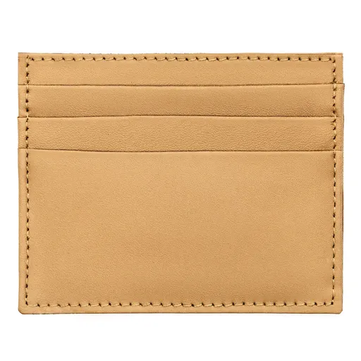 Elegantné kožené puzdro na karty a doklady béžové