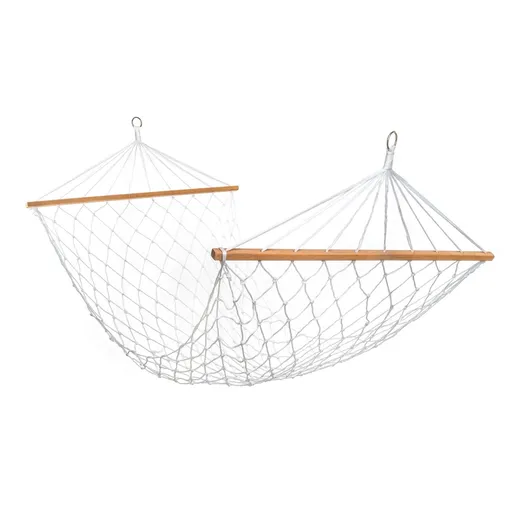 Happy Green Závesné sieťové ležadlo 200 x 80 cm, biela