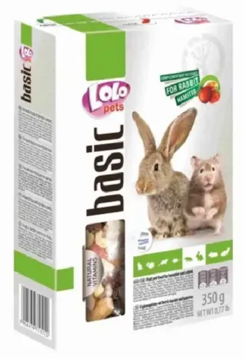 LOLOPETS ovocné krmivo pre hlodavce 350g