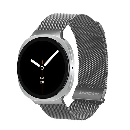 DUX MILANESE Kovový remienok pre Samsung Galaxy Watch8 / Watch8 Classic šedý