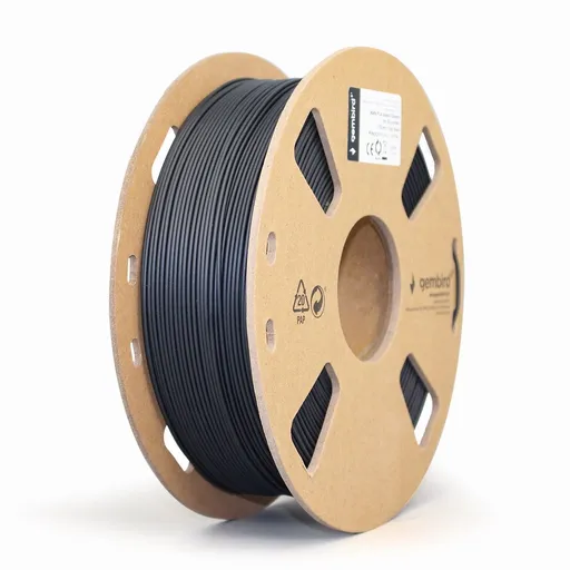 GEMBIRD 3DP-PLA-01-MTBK, 3D filament, PLA MATTE, 1,75mm, 1000g, čierna