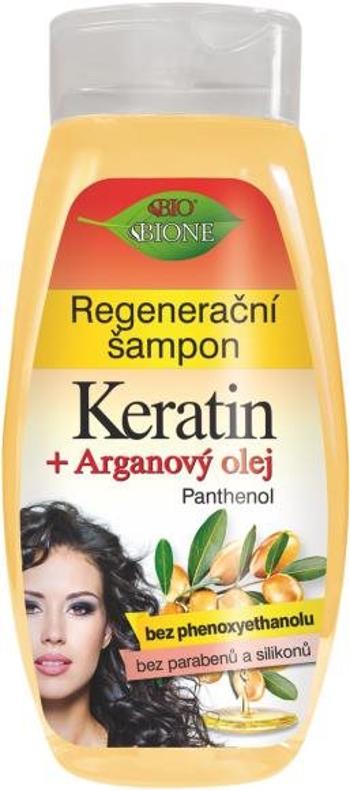 Sampon BIONE COSMETICS Bio Keratin + Argánolaj Regeneráló sampon 260 ml