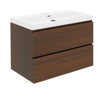 Kúpeľňová skrinka s umývadlom SAT B-Way 79x30x45 cm orech mat BWAY280NUTU4