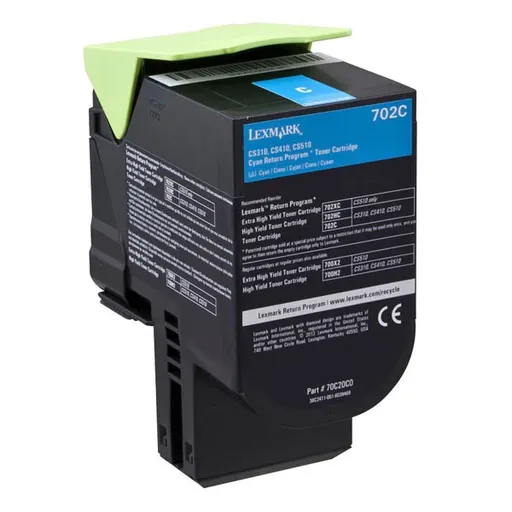 LEXMARK 70C20C0 - originálny toner, azúrový, 1000 strán