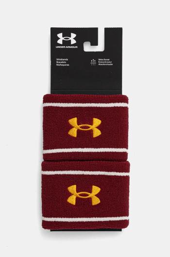 Potítka Under Armour 2-pak bordová farba, 1373119