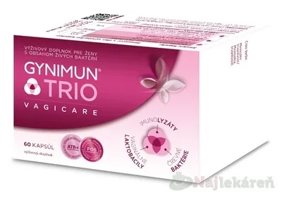 GYNIMUN TRIO VAGICARE kapsuly s obsahom živých baktérií 60cps