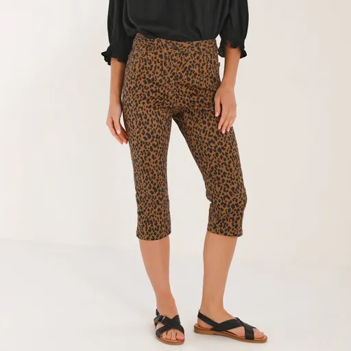 Úzke 3/4 nohavice  so zvieracou kresbou