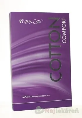 MAXIS COMFORT COTTON STEHENNÉ PANČUCHY veľkosť 6, (II.KT), normálne, bez špice, s krajkou, bronz