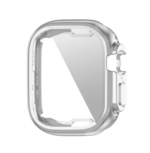 TPU FULL COVER Kryt pre Apple Watch Ultra 1 / 2 / 3 49mm strieborný