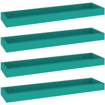 Shumee - Nástenná Loggia 4 ks modré 60×15×4 cm MDF, 330226