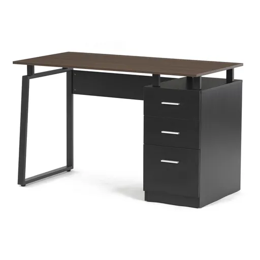 Kancelársky stôl 3218 OAK, čierny a dubový