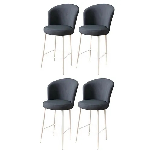 Súprava barových stoličiek Fora Anthracite and White, 4 ks, 4 ks