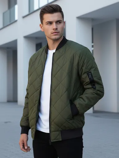 Zelená bomber bunda (tx2216)