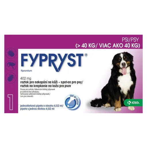 FYPRYST Spot-on pre psov nad 40 kg 4.02 ml 1 pipeta