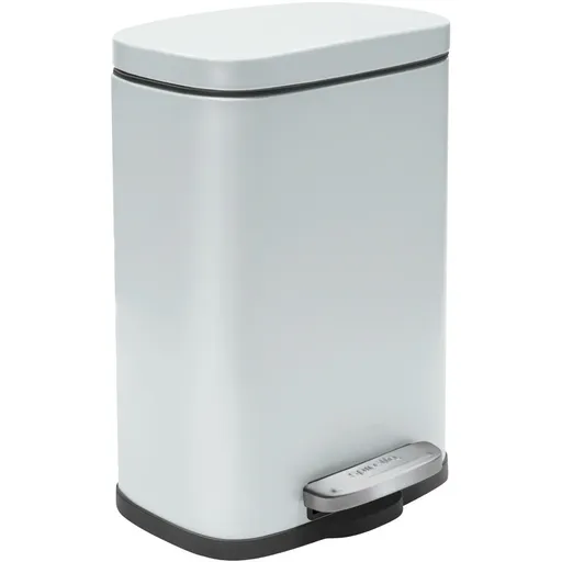 Spirella Pedálový odpadkový kôš soft-close Akira 12 l, matná biela, 12 l
