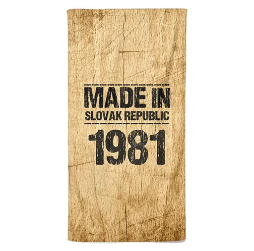 Osuška Made In (rok: 1981)