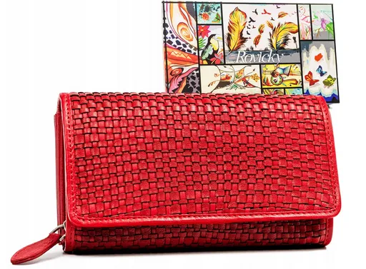 Veľká dámska peňaženka vyrobená z prírodnej kože- Rovicky