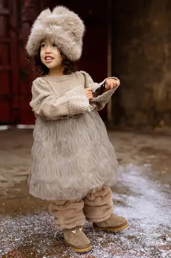 Detské šaty s prímesou vlny Donsje Paulien Dress