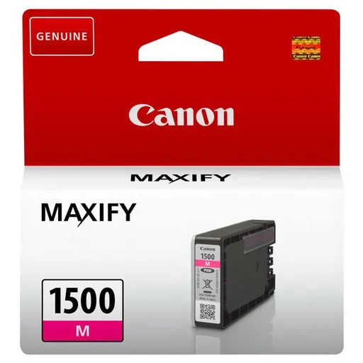 Canon originál ink PGI-1500 M, magenta, 300str., 4.5ml, 9230B001, Canon MAXIFY MB2050,MB2150,MB2155,MB2350,MB2750,MB2755, purpurová