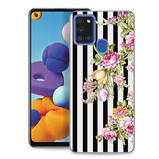 MY ART Ochranný kryt Samsung Galaxy A21s STRIPS (176)