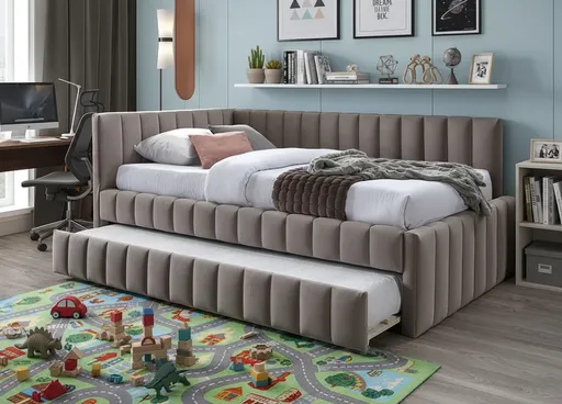 Signal Posteľ ALFIE VELVET | béžová 120 x 200 cm