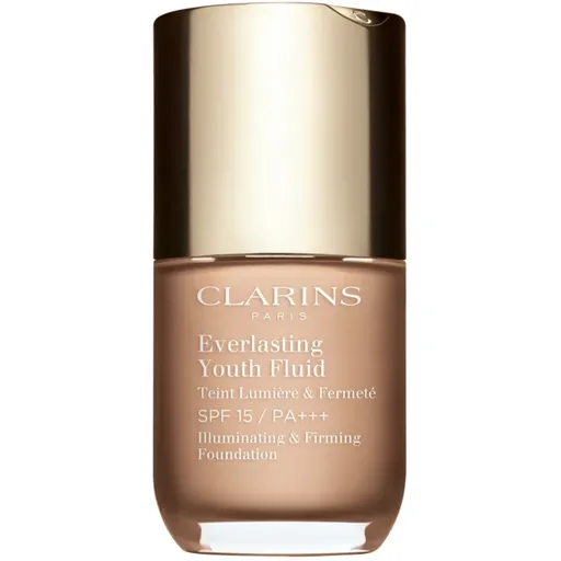 Clarins Everlasting Youth Fluid Foundation rozjasňujúci make-up SPF 15 odtieň 107 Beige 30 ml