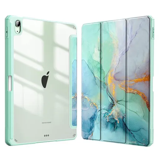 ART MARBLE FOLIO Puzdro pre Apple iPad (A16) 2025 / iPad 2022 GREEN
