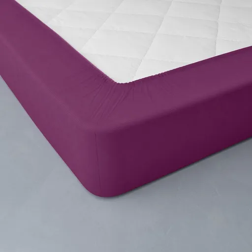 Jednofarebná napínacia plachta, flanel, hĺbka rohov 32 cm