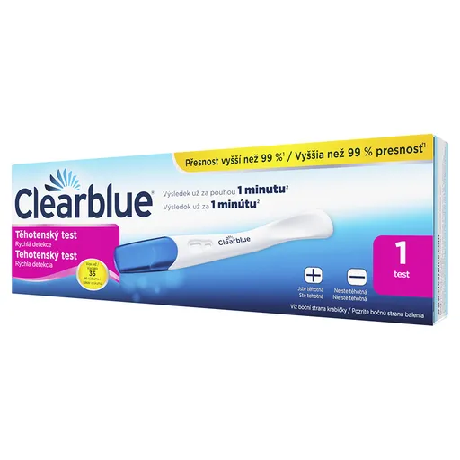 Clearblue Rýchla detekcia tehotenský test 1ks