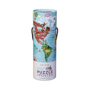 Puzzle a plagát – Svetové mestá (200 ks) (732396287436)