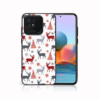 MY ART Kryt s vianočným dizajnom Xiaomi Redmi 10C DEER (068)