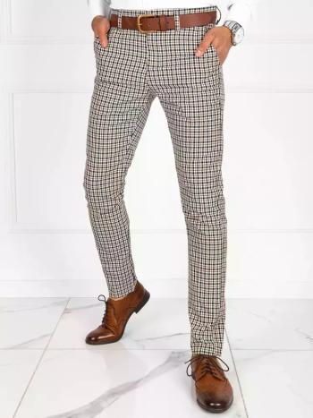 Elegantné kárované chinos nohavice pre pánov skl.39