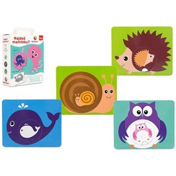Profibaby Nájdeš mamičku? Edukačné karty pre najmenších, 9 pevných kariet, spoločenská hra (8594024223368)