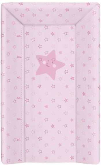 Pelenkázó alátét Ceba Baby Soft pelenkázó alátét 80 cm háromszög alakú - csillagok, rózsaszínű