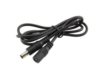 Kábel pre LED pásik predlžovací s konektormi DC 5,5 x 2,1mm, vidlica + zásuvka, 100cm