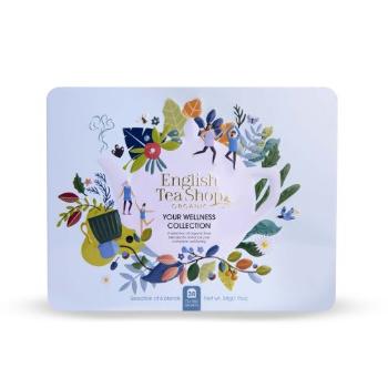 English Tea Shop Darčeková sada Your wellness modrá BIO v plechovej kazete 36 sáčkov