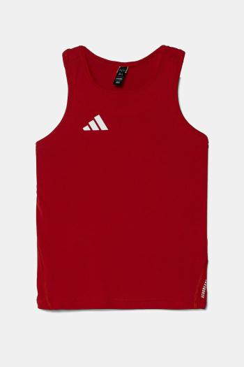 Detské tričko adidas červená farba, s potlačou, IT5062