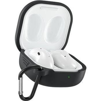 AlzaGuard Premium Silicone Case na Samsung Galaxy Buds Live/Buds Pro/Buds 2/Buds 2 Pro čierne (AGD-SCS002B)