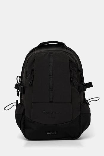 Ruksak Pepe Jeans HAYDEN BRISTOL pánsky, čierna farba, veľký, jednofarebný, PM030873