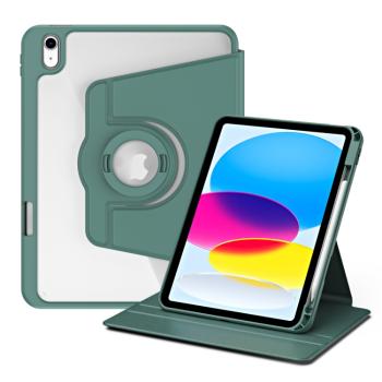 CRYSTAL FLEXI 2v1 Zaklápacie puzdro pre Apple iPad 2025 / iPad 2022 tmavozelené