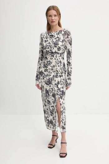 Šaty Sisley béžová farba, maxi, priliehavé, 4QFRLV070
