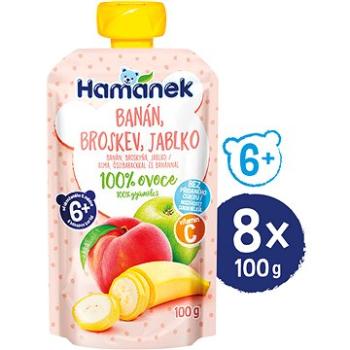 HAMÁNEK Broskyňa a banán 8× 100 g (18595139797314)